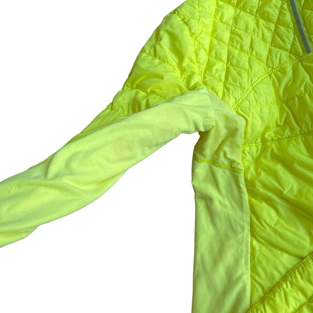 SOLD 🔴 Lululemon What The Fluff Pullover size 6 Clarity Yellow Jacket 1/2 Zip - Picture 10 of 16